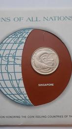 20 CENTS 1977 SINGAPORE- COINS OF ALL NATIONS- FRANKLIN MINT, Postzegels en Munten, Ophalen of Verzenden, Zuidoost-Azië, Setje