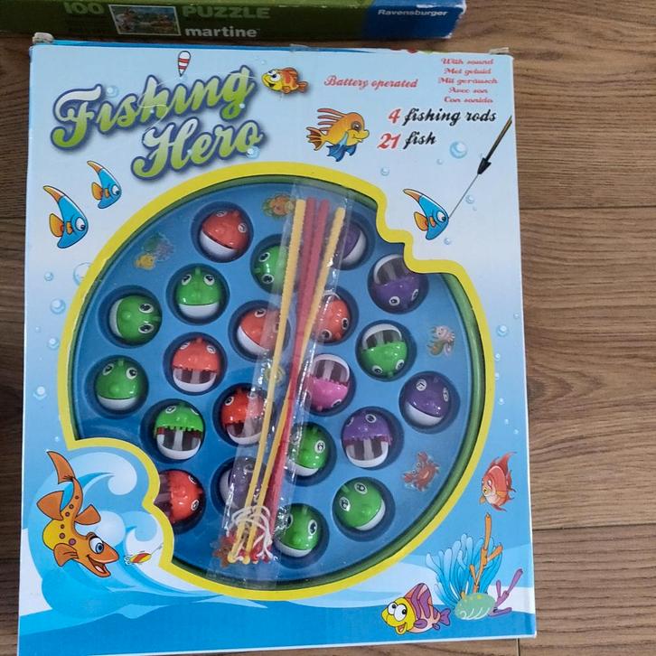 Fishing hero hengelspel visje vangen, Kinderen en Baby's, Speelgoed | Educatief en Creatief, Zo goed als nieuw, Met geluid, Ophalen