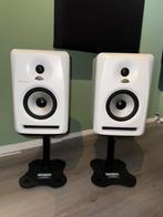 Pioneer DJ S-DJ50X-W Studiomonitoren + InnoX Stands, Audio, Tv en Foto, Luidsprekers, Gebruikt, Minder dan 60 watt, Front, Rear of Stereo speakers
