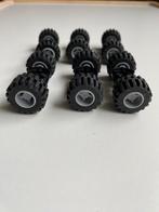Lego assen met wielen - grijs en zwart, Ophalen of Verzenden, Gebruikt, Losse stenen, Lego
