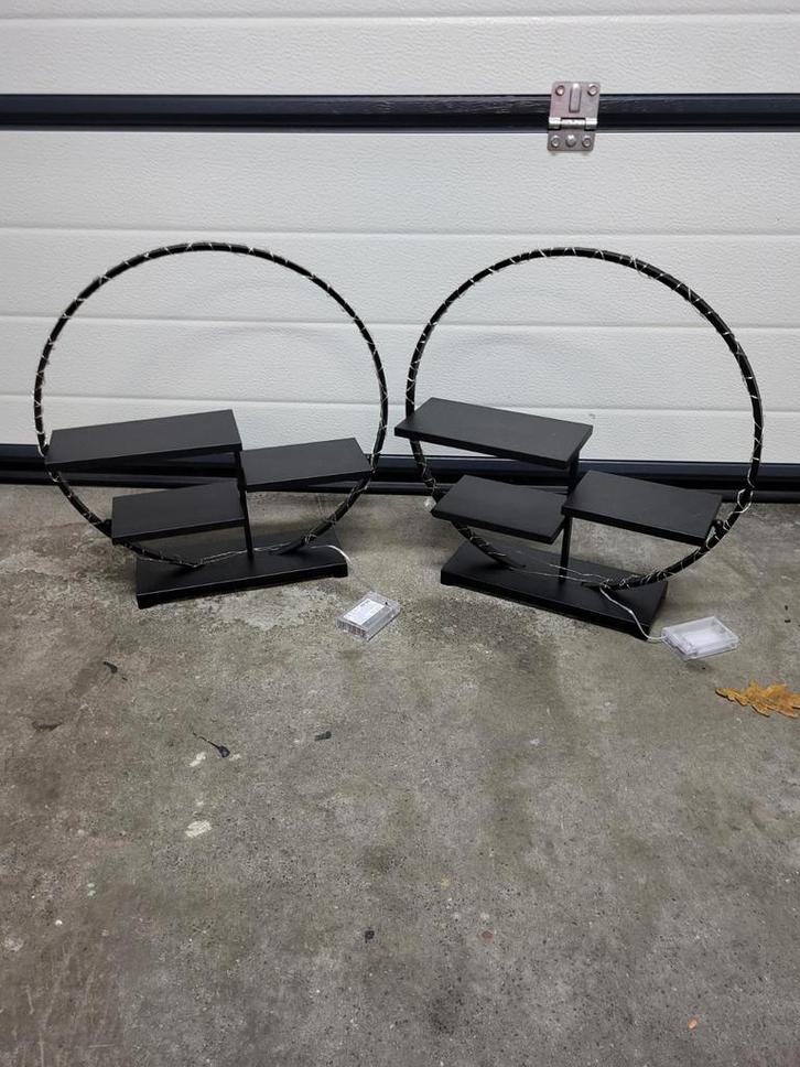 Set van 2 decoratieve wandplanken met LED verlichting, Huis en Inrichting, Woonaccessoires | Wandplanken en Boekenplanken, Ophalen