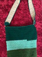 Handgemaakte Gebreide Tas met Voering & Binnenzak, Ophalen of Verzenden, Nieuw, Groen, Handtas