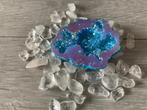 Regenboog Aura Kwarts Geode (V), Verzamelen, Mineralen en Fossielen, Ophalen of Verzenden, Mineraal