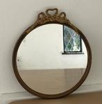 Spiegel rond antiek frans 42 cm, Antiek en Kunst, Ophalen of Verzenden, Rond, Minder dan 50 cm, Minder dan 100 cm