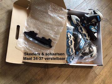 Skeelers&Schaatsen mt 34-37 Verstelbaar beschikbaar voor biedingen