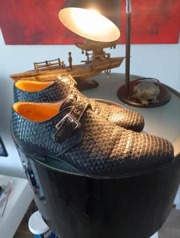 Dieter Kuckelkornlederen gevlochten heren gesp schoenen beschikbaar voor biedingen