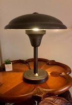 Antiek koperen Bauhaus schemerlamp Art Deco bureaulamp., Huis en Inrichting, Lampen | Tafellampen, Antiek vintage oude bureaulamp Bauhaus