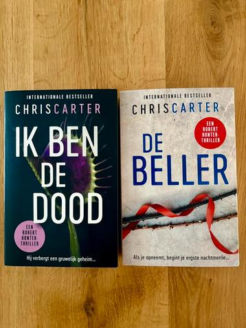 2x Chris Carter:Ik ben de dood & De beller Robert Hunter 7+8 beschikbaar voor biedingen