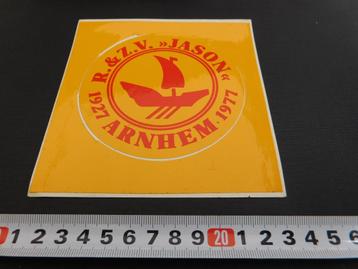 sticker Arnhem R. & Z.V. JASON 1927 - 1977 Roei en zeil vere beschikbaar voor biedingen