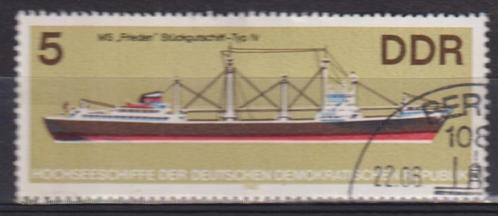 2DDR 1982 Vrachtschip, Postzegels en Munten, Postzegels | Thematische zegels, Gestempeld, Overige thema's, Ophalen of Verzenden