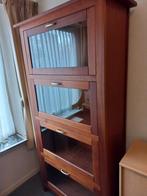 Mooie boekenkast met glazen deuren, Ophalen, 50 tot 100 cm, Zo goed als nieuw, 150 tot 200 cm