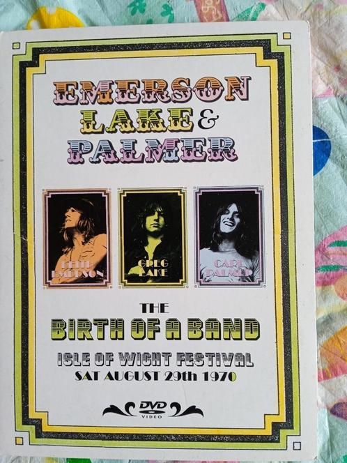 Emerson Lake & Palmer - The birth of a band Isle Of Wight Fe, Cd's en Dvd's, Dvd's | Muziek en Concerten, Zo goed als nieuw, Muziek en Concerten