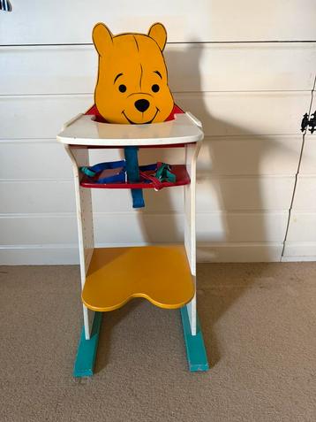 Houten Winnie the Pooh kinderstoel 1986 beschikbaar voor biedingen