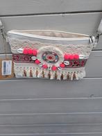 Boho Schoudertasje, Sieraden, Tassen en Uiterlijk, Tassen | Damestassen, Ophalen of Verzenden, Zo goed als nieuw, Beige, Schoudertasje