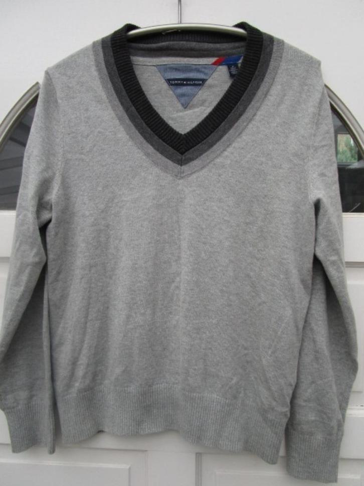 Tommy Hilfiger trui, maat M, Kleding | Heren, Truien en Vesten, Zo goed als nieuw, Maat 48/50 (M), Grijs, Ophalen