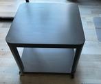 Leuke bijzettafel op wieltjes, Ophalen, Vierkant, 50 tot 100 cm, Zo goed als nieuw