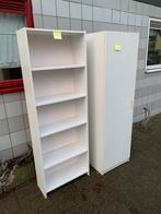 GRATIS Witte kast en boekenkast set, Ophalen, Kunststof, Gebruikt, 50 tot 100 cm