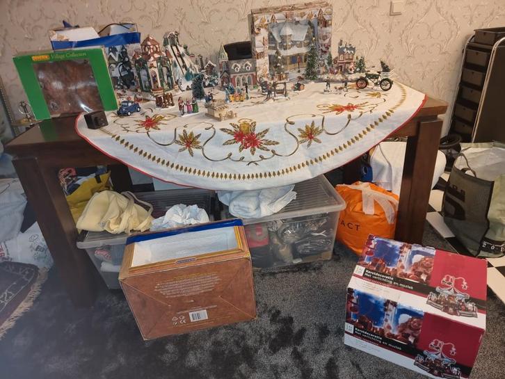 Kerstspullen - Kerstdorp Collectie, Verzamelen, Speelgoed, Gebruikt, Ophalen of Verzenden