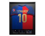 Jari Litmanen Barcelona 99/00 gesigneerd ingelijst shirt, Buitenlandse clubs, Soccersignings.nl, Shirt, Nieuw