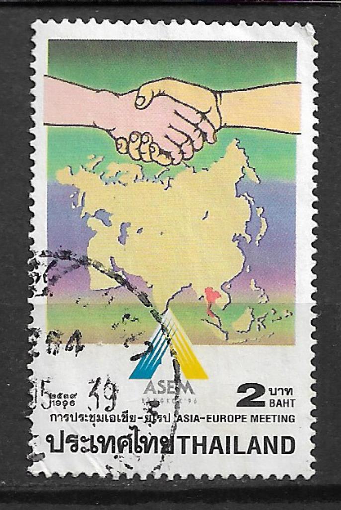 Thailand 1996 Azie Europa conferentie, Postzegels en Munten, Postzegels | Azië, Gestempeld, Zuidoost-Azië, Verzenden