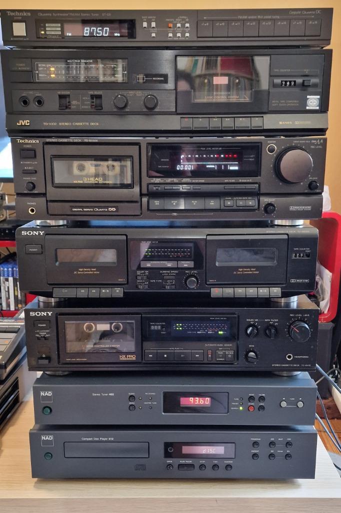 Partij oude HiFi apparatuur ter Reparatie/Onderdelen, Audio, Tv en Foto, Overige Audio, Tv en Foto, Gebruikt, Ophalen