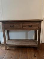 Mooie houten sidetable met lades, Huis en Inrichting, Tafels | Sidetables, Ophalen, 100 tot 150 cm, Zo goed als nieuw, 25 tot 50 cm