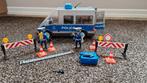 Playmobil politiebus met zwaailicht en sirene en accessoires, Complete set, Ophalen of Verzenden, Zo goed als nieuw