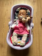 Schattige baby born in draagmand, Ophalen, Gebruikt, Babypop