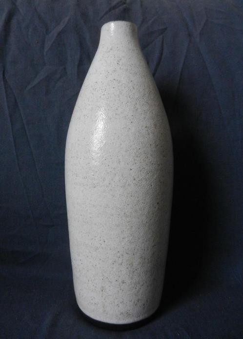 Fraaie hoge Zaalberg wit gespikkelde vaas hxd 31,4 x 11,9 cm, Antiek en Kunst, Antiek | Keramiek en Aardewerk, Ophalen of Verzenden