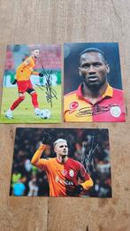 3 stuks foto Galatasaray + handtekeningen Drogba, Icardi, Verzamelen, Ophalen of Verzenden, Zo goed als nieuw, Buitenlandse clubs