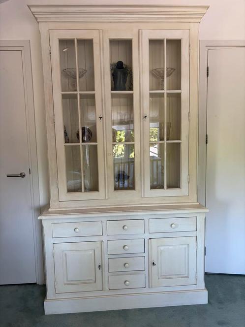 Bufet vitrinekast, Huis en Inrichting, Kasten | Buffetkasten, Zo goed als nieuw, 200 cm of meer, 150 tot 200 cm, 25 tot 50 cm