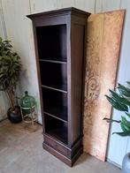 Teakhouten boekenkast afm. 58x34cm en 181cm hoog, Huis en Inrichting, Kasten | Wandmeubels, Ophalen, Teakhout, Zo goed als nieuw