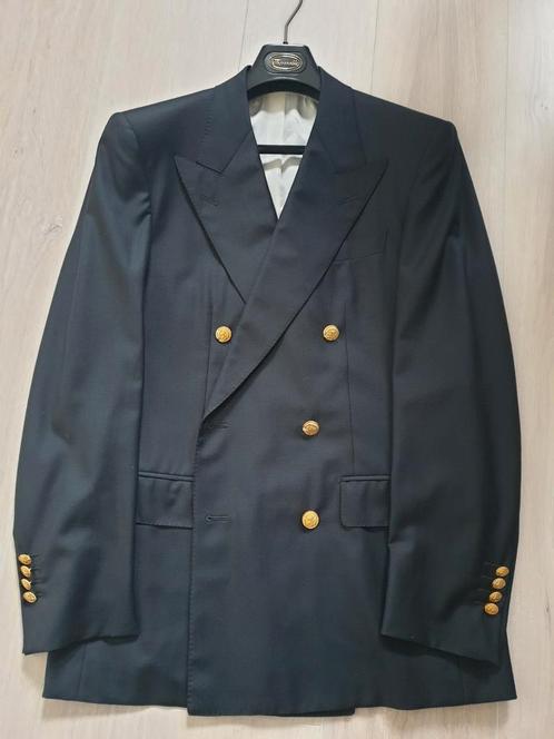 Ravazzolo x Loro Piana DB-blazer mt 48R ZGAN €480, Kleding | Heren, Kostuums en Colberts, Zo goed als nieuw, Maat 48/50 (M), Blauw