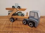 Little Dutch Houten Vrachtwagen met Autotrailer, Ophalen of Verzenden, Gebruikt