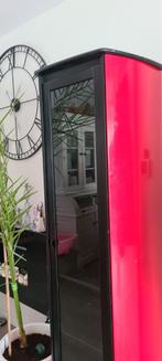 Rode Vitrinekast - 190x60x40, Huis en Inrichting, Kasten | Vitrinekasten, Ophalen, 50 tot 100 cm, Glas, Modern
