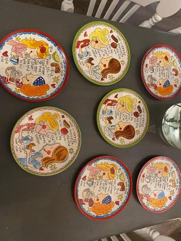 Blond Amsterdam Even Bijkletsen Ontbijtborden x 6 beschikbaar voor biedingen