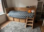 Kajuitbed van steigerhout - met opbergruimte, Kinderen en Baby's, Ophalen, Gebruikt, 180 cm of meer, 85 tot 100 cm