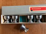 Gero Zilmeta eierdopjes RVS 5x, Antiek en Kunst, Antiek | Bestek, Verzenden