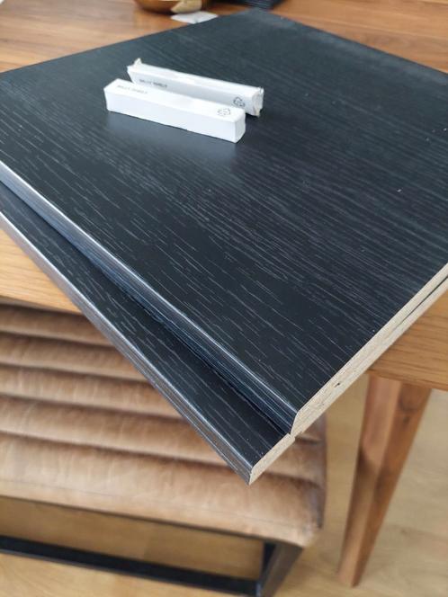 Billy planken, zwart 36x37 cm, 2 stuks, Huis en Inrichting, Kasten | Boekenkasten, Nieuw, 25 tot 50 cm, Ophalen