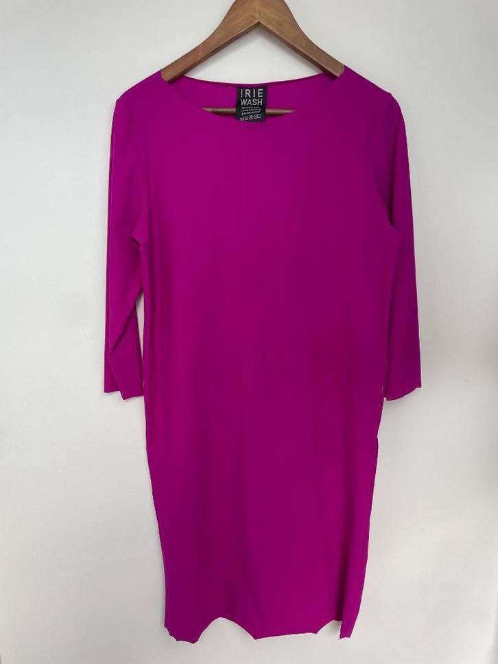 Irie Wash paarse travelstof jurk rechtvallend maat M, Kleding | Dames, Jurken, Zo goed als nieuw, Maat 38/40 (M), Paars, Knielengte