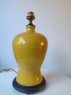 Mid Century tafel lamp, met zwart gelakte kap, Ophalen, Zo goed als nieuw, Minder dan 50 cm