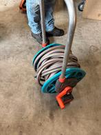 Tuinslanghaspel op wielen 10 meter, Ophalen, Gebruikt, Tuinslanghaspel