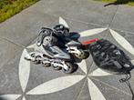 Skeelers Maat 44 + Beschermset, Sport en Fitness, Skeelers, Gebruikt, Heren, Inline skates 4 wielen, Ophalen
