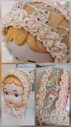 Brocante Hand gehaakt Katoen Poppen muts NIEUW, Antiek en Kunst, Curiosa en Brocante, Ophalen of Verzenden