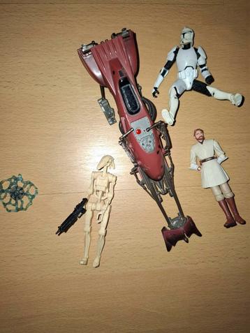 Star Wars Actiefiguur met Speeder (Niet Compleet) beschikbaar voor biedingen