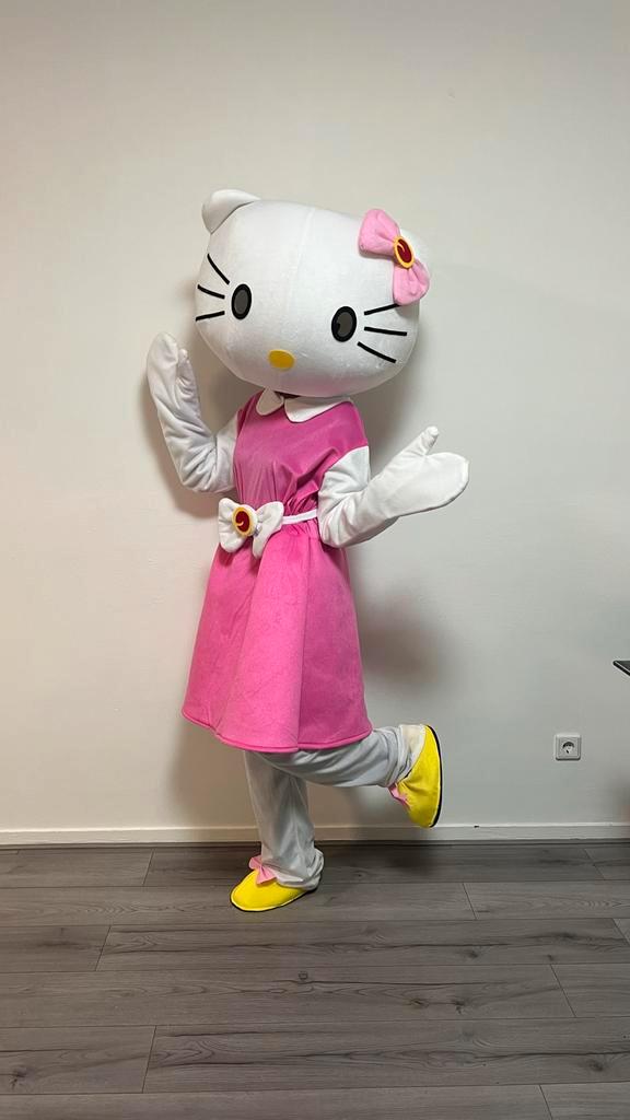 Hello Kitty Mascotte Kostuum, Kleding | Dames, Carnavalskleding en Feestkleding, Zo goed als nieuw, Kleding, Overige thema's, Maat 38/40 (M)