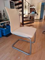Mooie Eetkamerstoelen Tonon - Set van 6, Ophalen, Gebruikt, Wit, Metaal