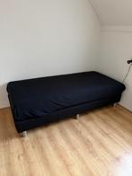 Eenpersoons boxspring - zwart., Huis en Inrichting, Slaapkamer | Bedden, Ophalen, Overige materialen, 90 cm, Eenpersoons