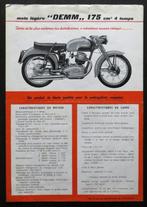 Originele Franse folder DEMM 175 cc 4-takt - 1957, Motoren, Overige merken