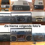 Div vintage draagbare cassetterecorders jaren 70 80 90 retro, Audio, Tv en Foto, Cassettedecks, Tape counter, Ophalen of Verzenden